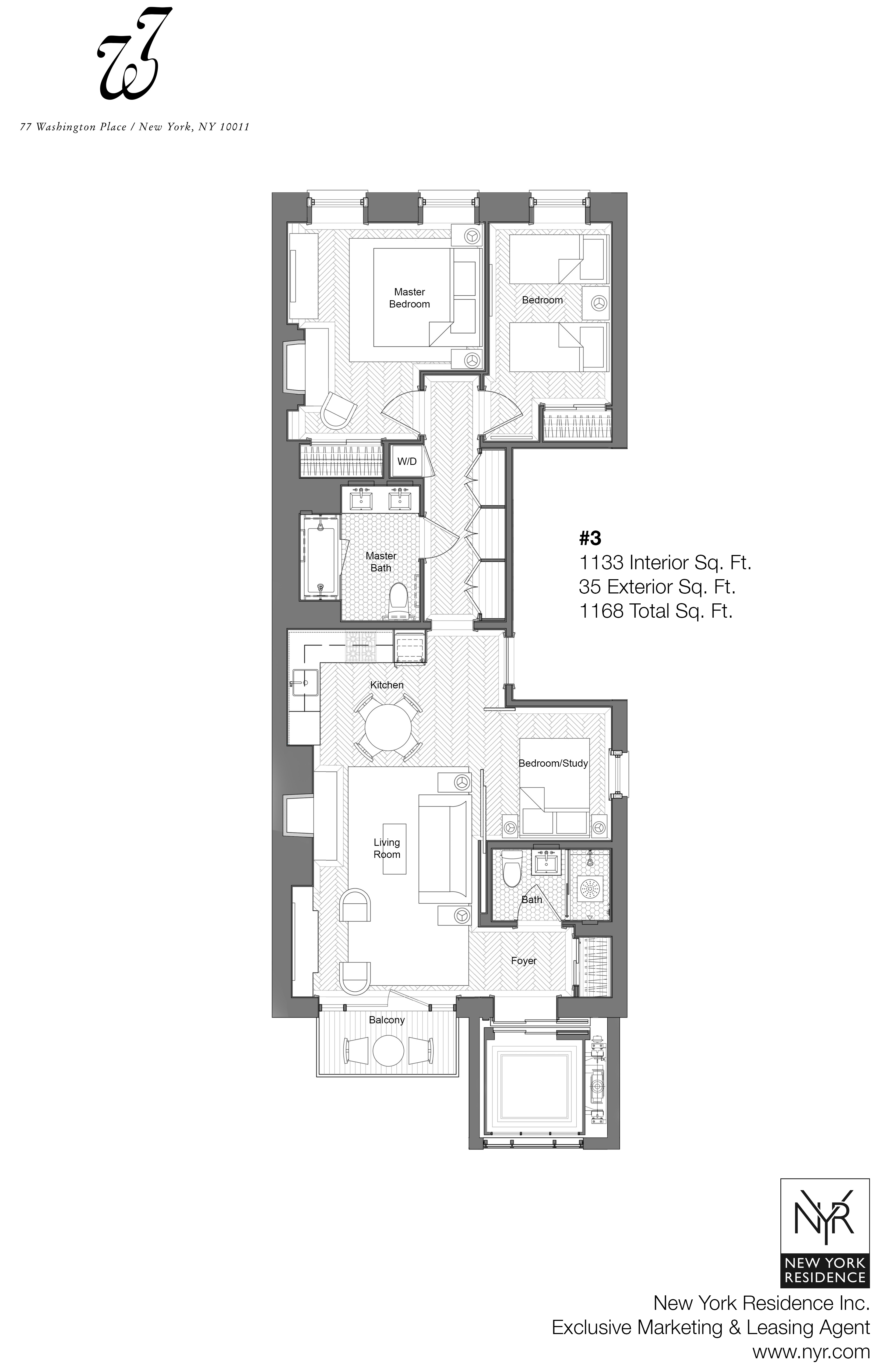 77 Washington Place Floor Plans